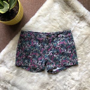 American Eagle Floral Midi Shorts